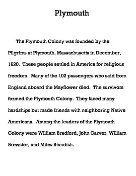 jamestown and plymouth similarities