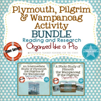 Preview of Plymouth, Pilgrim & Wampanoag Activity BUNDLE