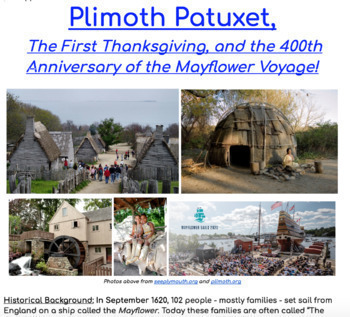 Preview of Plymouth Rocks! Plimoth Patuxet Virtual Field Trip