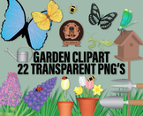 Butterfly Garden Png Clipart Bundle - Blue Morpho, Yard To