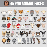 Png Wild Animal Faces - 45 Hand Drawn Wildlife Head Illustrations