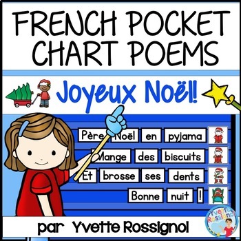 Preview of Poèmes de Noël en français | French Christmas and New Year Pocket Chart Poems