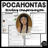 Pocahontas Biography Reading Comprehension Bundle Native American