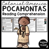 Pocahontas Biography Reading Comprehension Worksheet Colon
