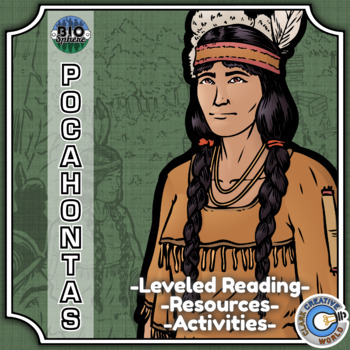 Preview of Pocahontas Biography - Reading, Digital INB, Slides & Activities
