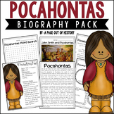 Pocahontas Biography Unit Pack Womens History
