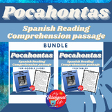 Pocahontas - Spanish Biography Reading Activity Bundle - W