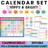 Pocket Chart Calendar Cards | Bright Classroom Calendar w/