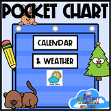 Pocket Chart Calendar Monthly and Weekly with Weather Cards