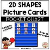 Pocket Chart Center - 2D Shapes Picture Cards Sort
