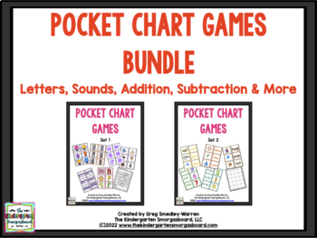 Pocket Chart Concentration Games BUNDLE!