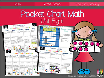 Preview of Pocket Chart Math Unit Eight