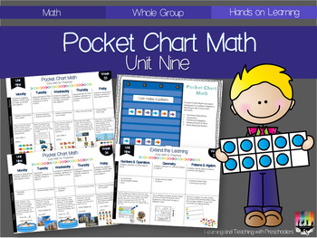 Preview of Pocket Chart Math Unit Nine