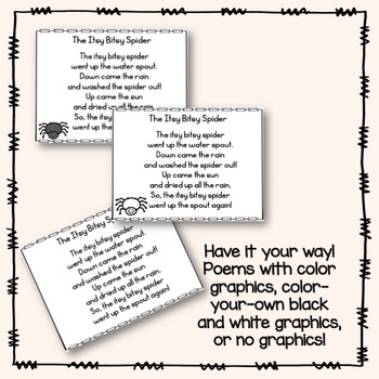 Pocket Chart Poem | Itsy Bitsy Spider | Nursery Rhyme by Suddenly ...