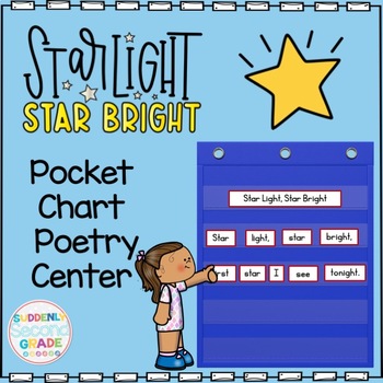 Preview of Pocket Chart Poem | Star Light, Star Bright | Poetry Center | Shared Reading