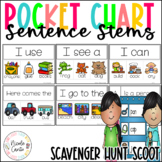 Pocket Chart Sentence Stems for Beginning Readers