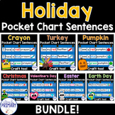Holiday Pocket Chart Sentences & Printable Crafts w/ Easte