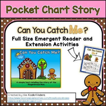 Preview of Pocket Chart Story "Can You Catch Me?" Reader and Extention Activities
