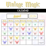 Disney Calendar| Pocket Chart and Poster | Vintage Magic