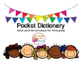 Pocket Dictionary-Dolch Words- Third Grade