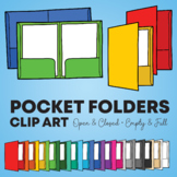 Pocket Folders Clip Art