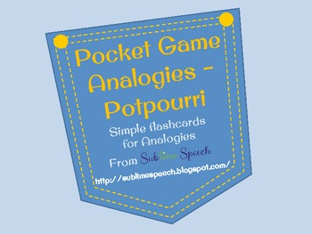 Preview of Pocket Game - Analogies - Potpourri