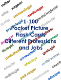 Pocket Picture Vocabulary Flash Cards 100 Different Profes