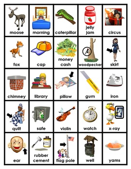 Pocket Picture Vocabulary Flash Cards 401-500 by Complabteacher | TpT