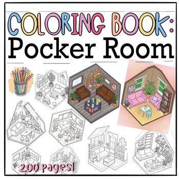 Preview of Pocket Room Coloring Pages | Pocket Room with 200 coloring sheets