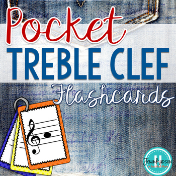 Preview of Pocket Treble Clef Flash Cards