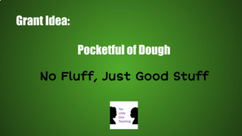 Preview of Pocketful of Dough - Grant Idea & Monthly Activity Layout