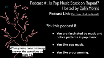 Preview of Podcast Activity (analysis practice for author intent and main idea)