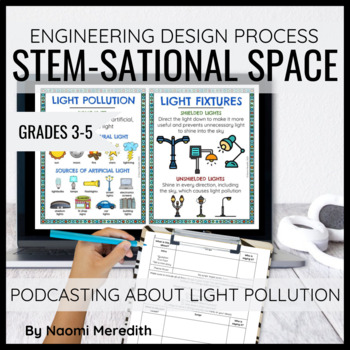Preview of Podcast Lesson Plan | All About Light Pollution STEM Activity