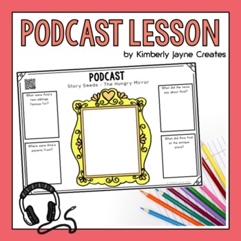 Preview of Podcast Listening Worksheets The Hungry Mirror Story