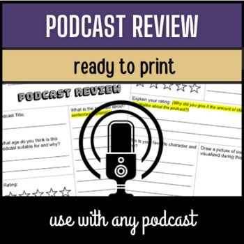 Preview of Podcast Review / Use with any podcast