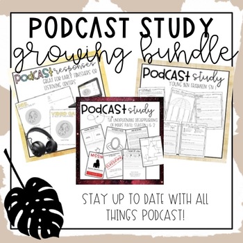 Preview of Podcast Study Growing Bundle