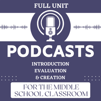 Preview of Podcast Unit for Middle School - Introduction, Evaluation & Creation!