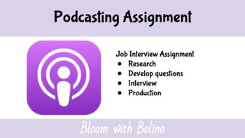 Preview of Podcasting Class Assignment: Job Interview