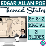Poe Themed Daily Agenda Template Google Slides Editable Te