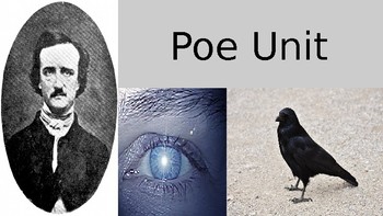 Preview of Poe Unit Slideshow - The Tell-Tale Heart, The Raven, and The Black Cat