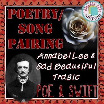 Preview of Poe's Annabel Lee & Swift Poetry/Song Pairing