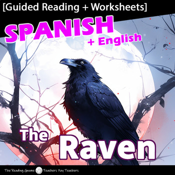Preview of Poe's "Raven" [Spanish + English] with Worksheets