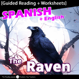 Poe's "Raven" [Spanish + English] with Worksheets