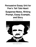 Poe's Tell Tale Heart: Suspense Notes, Persuasive Essay Prompt and Example