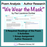 Poem Analysis and Author Research: We Wear the Mask