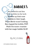 Bubbles -Poetry, STEM, Theme