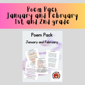 Preview of Poem Pack - January and February, Printable and Thematic