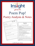 Poem Pop! Poetry Analysis Activity