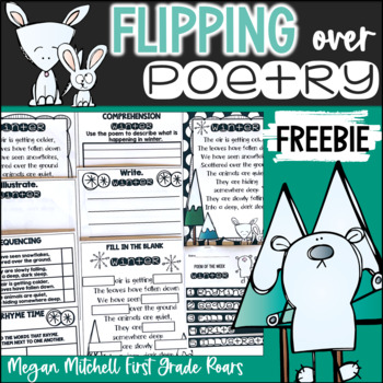 Preview of Poem Winter Freebie Comprehension & Fluency Poetry Practice