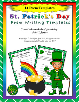 Preview of Poem Writing Template-St. Patrick's day-COLORED-14 Templates